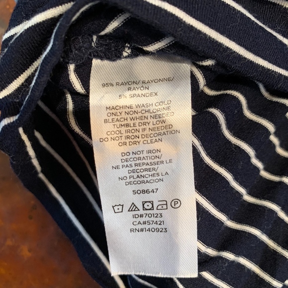 NWT Loft Striped Square Neck Racerback Tank - Picture 5 of 5